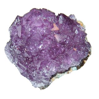 Alaun lila gezchteter Glitzer Kristall auf Matrix Muttergestein 30 - 40 mm