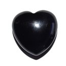 Onyx schwarz Herz klein schne bauchige Form ca. 25x25x13 mm