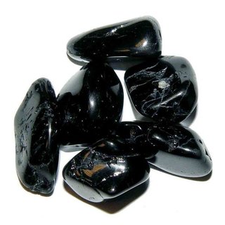 Turmalin schwarz 50 g, Schrl Trommelsteine Wassersteine Handschmeichler ca. 15 - 30 mm