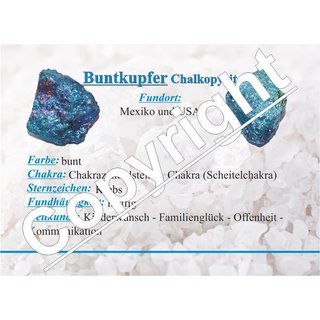 Buntkupfer - Chalkopyrit Rohstein Rohstck Mexiko schimmerndes Farbspiel ca. 30 - 40 mm