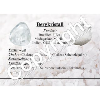 Bergkristall 45 mm  Donut Anhnger rund mit silberfarbigerm Clip