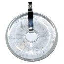 Bergkristall 45 mm Ø Donut Anhänger rund mit...