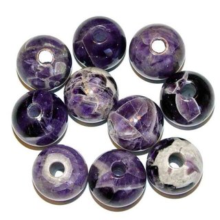 Amethyst gebndert Kugel gebohrt als Anhnger ca. 25 mm Bohrung: ca. 6 mm 1 Stck