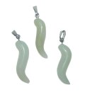 Jade Serpentin Edelstein Anhänger Wellenform ca. 6 x...