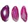 Achatscheibe Anh. in PINK mit schwarzem Textilband ca.60x25mm