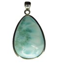 Larimar Atlantis Stein Anhänger ca. 25 mm mit 925er...