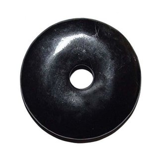 Shungit / Schungit Donut 30 mm Ø Anhänger rund