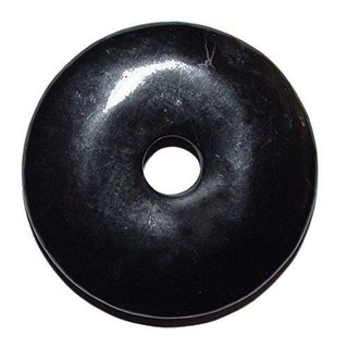 Shungit / Schungit Donut 50 mm  Anhnger rund