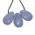 Chalcedon Anhänger flacher Trommelstein ca. 30 x 20 mm in Tropfen Form mit Bohrung: ca. 2,5 mm