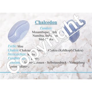 Chalcedon 30 mm  Donut Anhnger rund schne hellblau Farbe mit Maserung