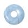Chalcedon 30 mm Ø Donut Anhänger rund schöne hellblau Farbe mit Maserung