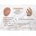 Aventurin rot - Sonnenstein flacher Edelstein Anhänger Free Form ca. 30 x 45 mm mit Bohrung