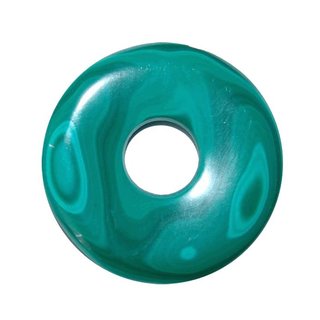 Malachit Anhänger Donut Ø 30 mm SUPER A*Qualität schöne Farbe und Maserung