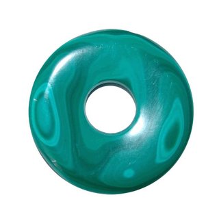 Malachit Anhnger Donut  30 mm SUPER A*Qualitt schne Farbe und Maserung