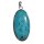 Chrysokoll XL Anhänger in 925er Silber ca. 40 x 25 mm plus Öse ca. 10 mm