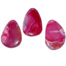 Achat Anhänger pink mit silberfarbenem Clip ca. 40-45mm