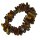 Tigerauge braun Stäbchen Armband auf Stretchband