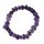 Amethyst Armband Trommelsteine Nuggets auf Stretchband