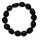 Turmalin schwarz Schörl Armband polierte Trommelsteine ca. 8 - 10  mm auf Stretchband
