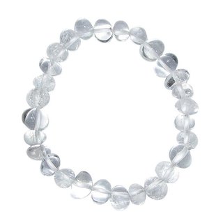 Bergkristall Armband schnes Trommelstein Edelsteinarmband auf Stretchband