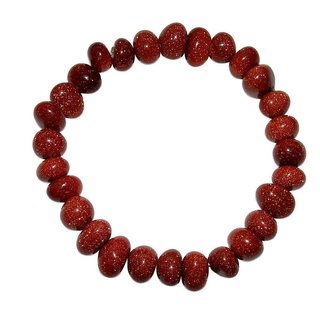 Goldfluss Armband Trommelsteinarmband schnes Edelsteinarmband auf Stretchband