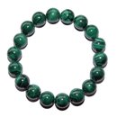 Malachit Armband 10 mm Kugel schner grn gemaserter...