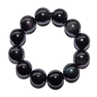 Regenbogen Obsidian Kugel Armband 18 mm schner Augen Regenbogenobsidian