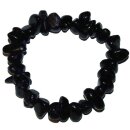 3 Stück Trommelstein Armbänder AURA : Bergkristall Amethyst & schwarzer Turmalin Schörl