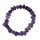 3 Stück Trommelstein Armbänder AURA : Bergkristall Amethyst & schwarzer Turmalin Schörl