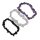 3 Stück Splitter Armbänder AURA  : Bergkristall Amethyst und schwarzer Turmalin Schörl