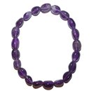 Amethyst Armband aus polierten kleinen Nuggets elastisch