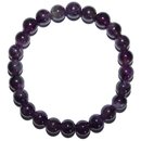 Amethyst Armband Kugel 8 mm schne dunkle violett Farbe