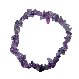 Amethyst A*extra SpltterArmband schne klare lila Farbe auf elastischem Band