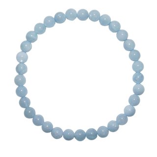 Aquamarin Armband Kugel 6 mm A* Super Qualitt schne blaue Aqua Farbe auf Stretchband