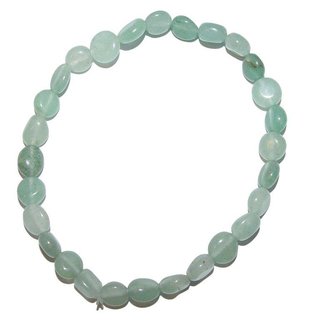 Aventurin grn Armband aus polierten kleinen Edelstein Nuggets auf Stretchband