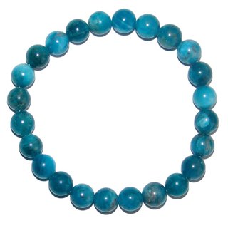 Apatit Armband 8 mm  Kugel Edelsteinarmband auf Stretchband
