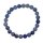 Blauquarz 8 mm Ø Kugel Armband schöne blaue Maserung auf Stretchband