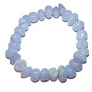 Chalcedon Trommelstein Armband ca. 8 - 12 mm  auf...