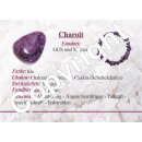 Charoit Trommelstein Armband schöne lila Farbe und Maserung auf Stretchband