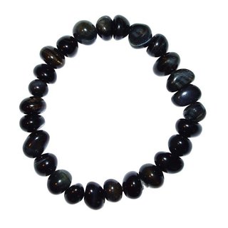 Falkenauge Armband schnes Trommelstein Edelsteinarmband ein echter Hingucker  auf Stretchband