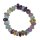 Fluorit Armband schönes Trommelstein Edelsteinarmband auf Stretchband