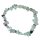 Fluorit Splitter Armband schöner grün lila Fluorit auf Stretchband