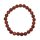 Goldfluss (synthetisch) 6 mm Kugel Armband schöner brauner Glimmer / Glitzer auf Stretchband
