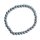 Hämatit mit Silber Legierung Kugel Armband Ø 6 mm ca. 19 cm