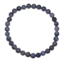 Iolith Armband 6 mm Ø Kugel man nennt ihn auch ugs. Wasser Saphir auf Stretchband
