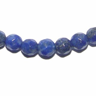 Lapislazuli Armband 4 mm Kugel facettiert schnes blau auf Stretchband