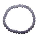 Tansanit Armband 6 mm Ø Kugel auf Stretchband