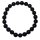 Turmalin schwarz Schörl Armband Kugel 8 mm auf Stretchband