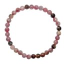 Turmalin rot - Rubelit Armband Kugel 6 mm auf stretchband