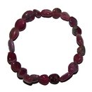 Turmalin rot - rosa Rubelit Trommelstein Armband auf...